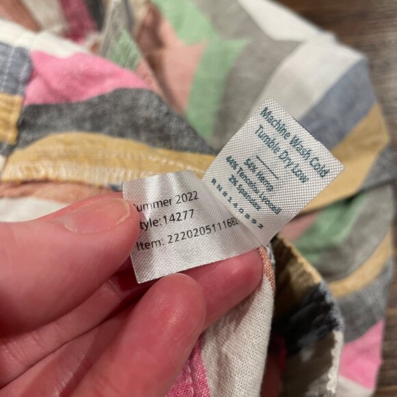 Marine Layer Multicolor Striped High Waist Shorts - Picture 8 of 8